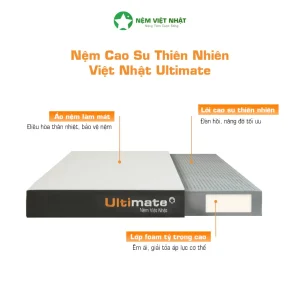 nệm cao su ultimate thoáng khí mát mẻ không nóng lưng
