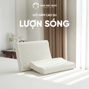 Gối Nằm Cao Su Lượng Sóng Việt Nhật
