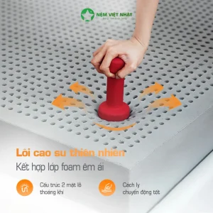Alternative view of Nệm Cao Su Làm Mát Việt Nhật Ultumate - Nâng Đỡ Vững Chắc Làm Mát Vượt Trội