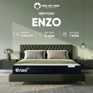 Nệm Foam Đa Tầng Việt Nhật Enzo - Gấp Đôi Êm Ái Chuẩn Khách Sạn