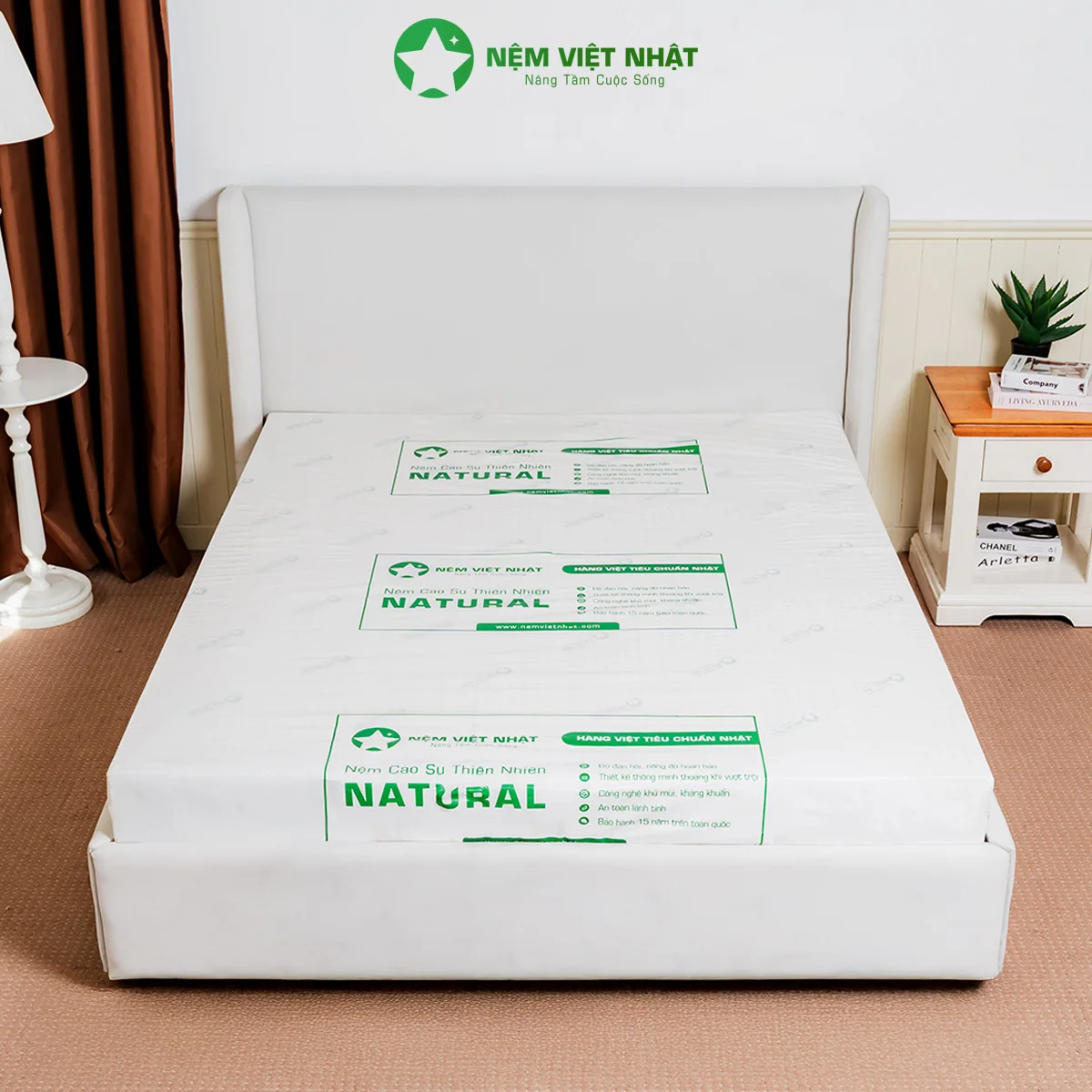 Nệm Cao Su Thiên Nhiên Việt Nhật Natural - Êm Ái Tuyệt Đối, Nâng Đỡ Chuẩn Cột Sống - Ảnh 16