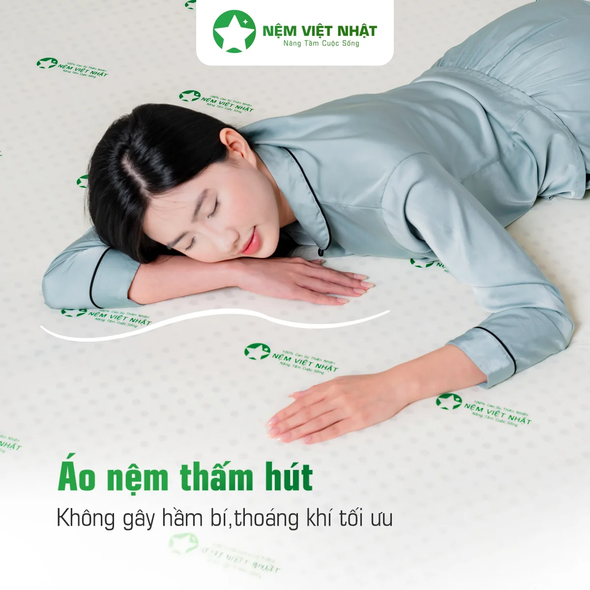 Nệm Cao Su Thiên Nhiên Việt Nhật Natural - Êm Ái Tuyệt Đối, Nâng Đỡ Chuẩn Cột Sống - Ảnh 12