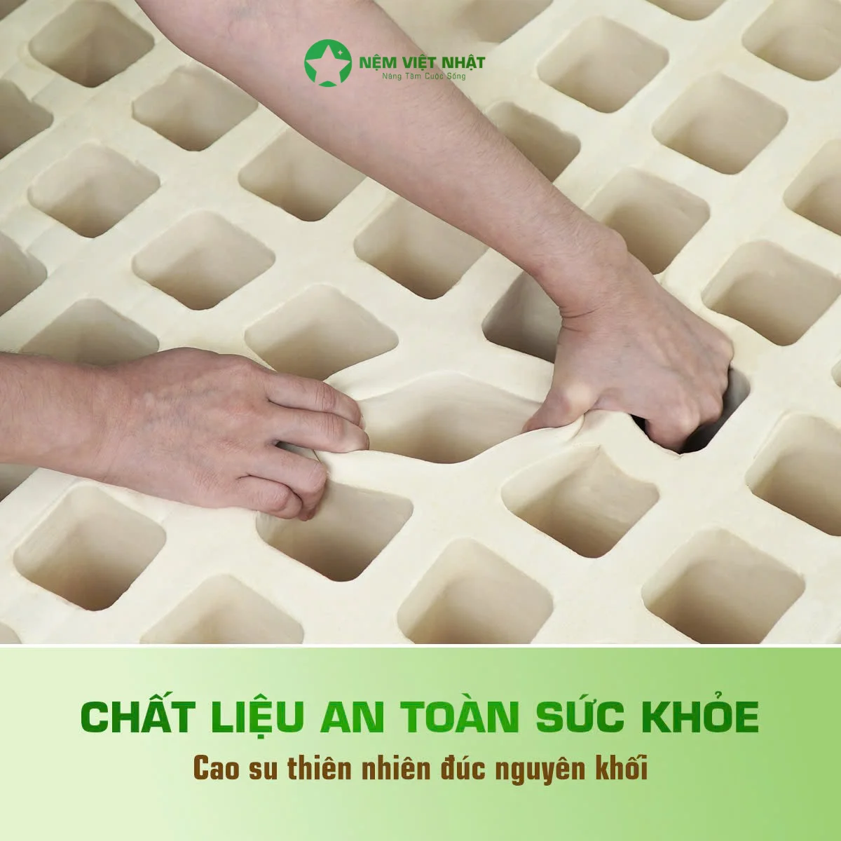 Nệm Cao Su Thiên Nhiên Việt Nhật Natural - Êm Ái Tuyệt Đối, Nâng Đỡ Chuẩn Cột Sống - Ảnh 7
