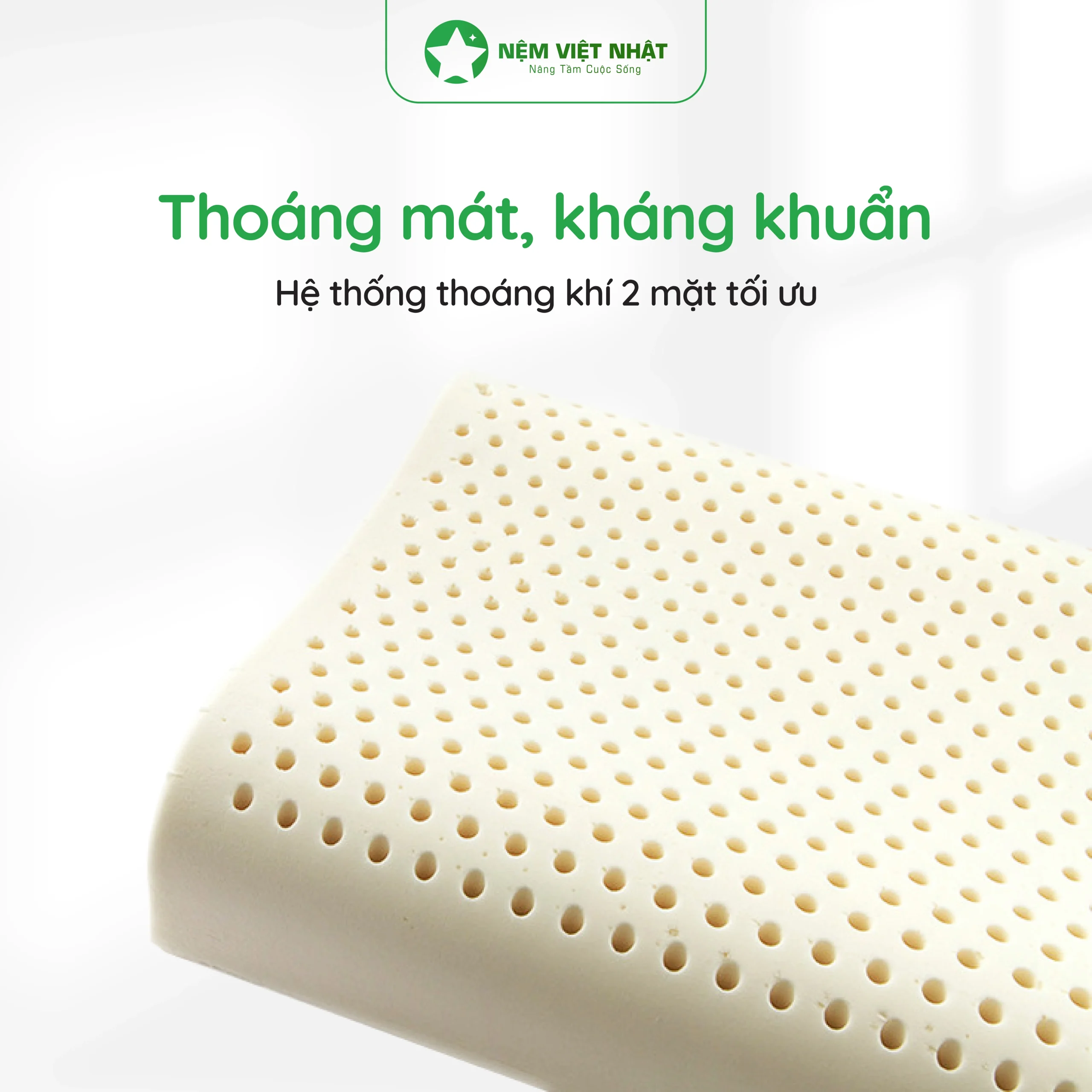 ruột gối cao su Thoáng mát