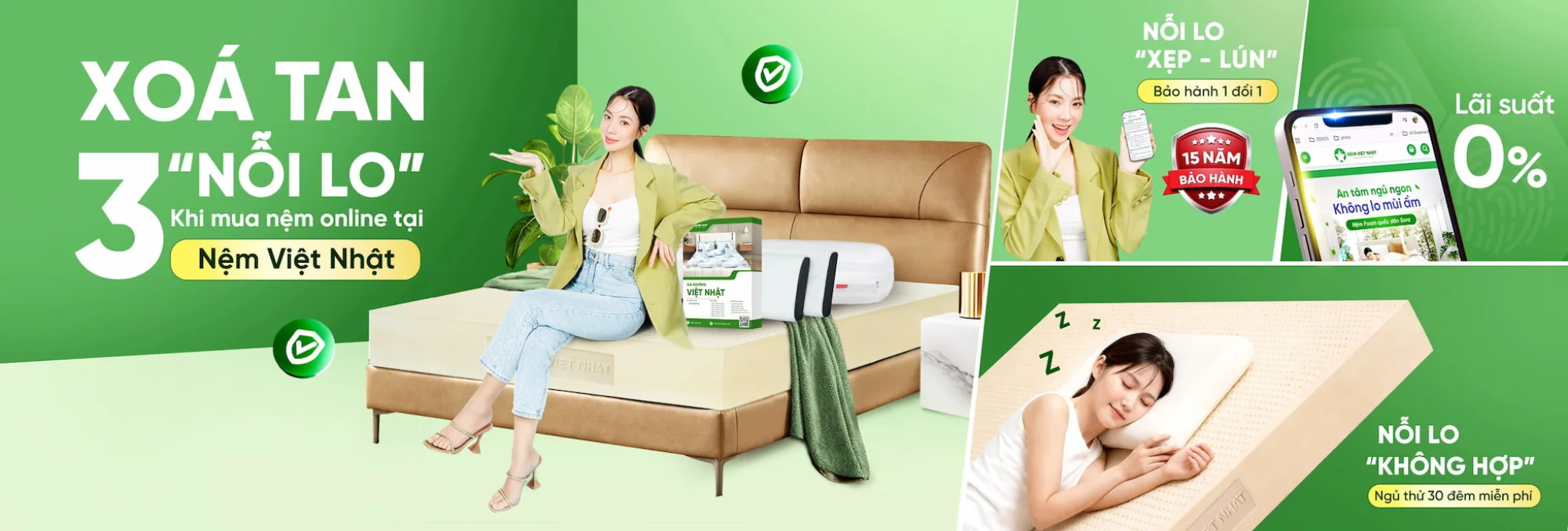 Chính sách mua hàng Nệm Việt Nhật chính hãng, giao hàng toàn quốc, bảo hành dài hạn