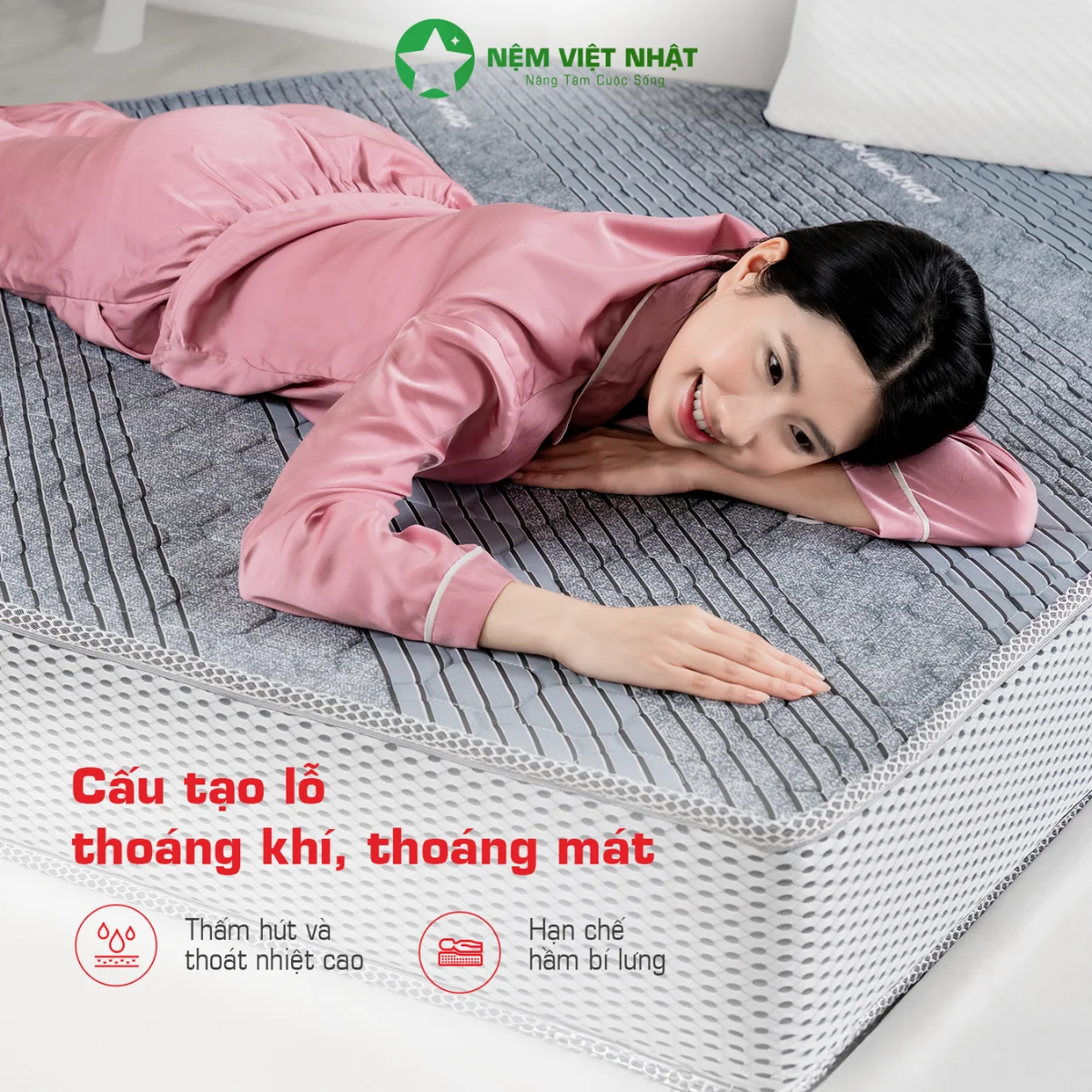 Nệm Foam Việt Nhật Nano - Êm Ái, Mềm Mại, Ngủ Ngon Mỗi Đêm - Ảnh 8