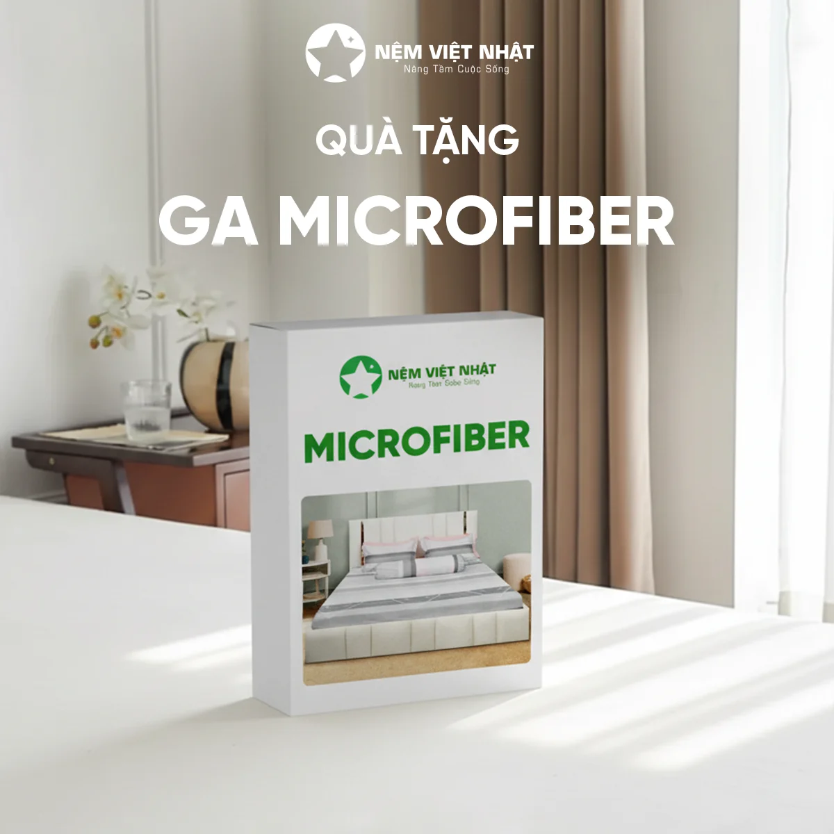 [Tặng] 01 Ga Microfiber Việt Nhật
