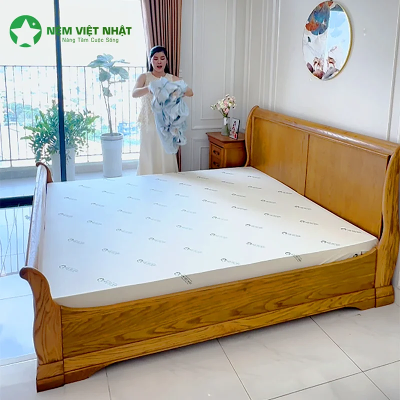 Chị Vân Anh Nhà Bè chia sẻ nệm Việt Nhật êm ái giảm tiếng động