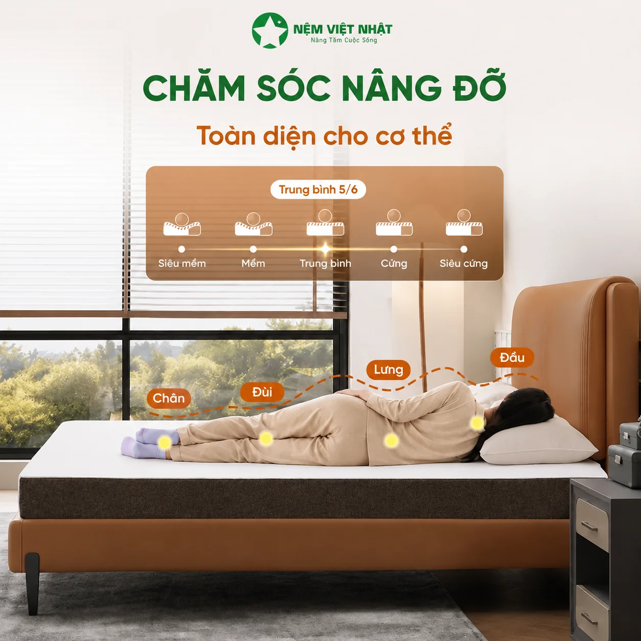 Nệm Cao Su Việt Nhật Coolax chính hãng