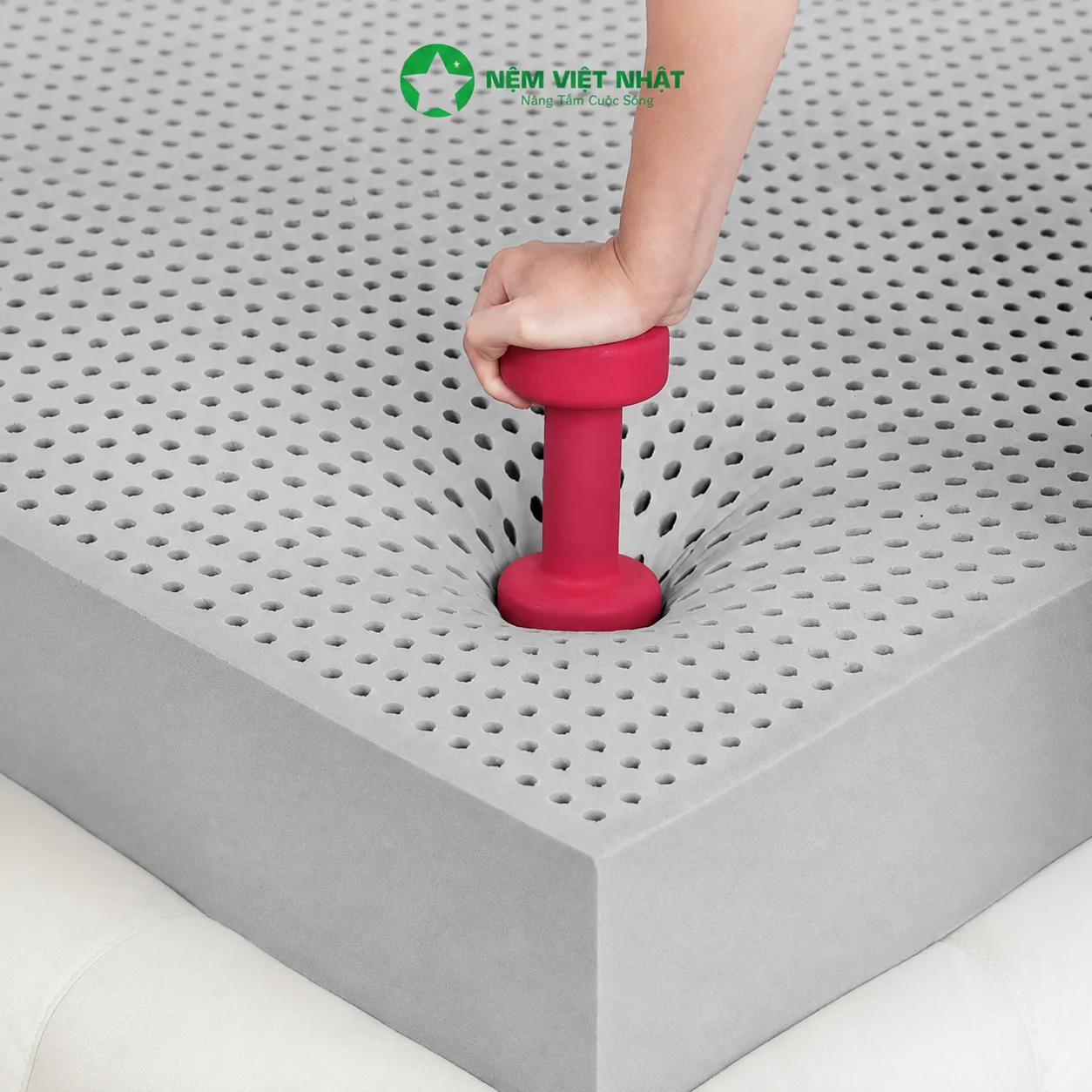 Nệm Cao Su Việt Nhật Coolax - mát trọn giấc, khử mùi êm ái nâng đỡ - Ảnh 6